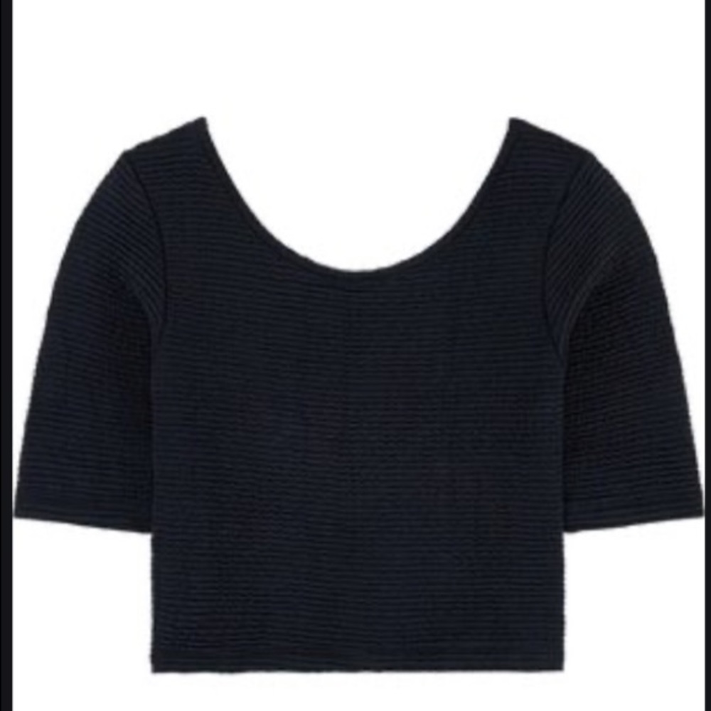 Les Coyotes De Paris Black Crop Top